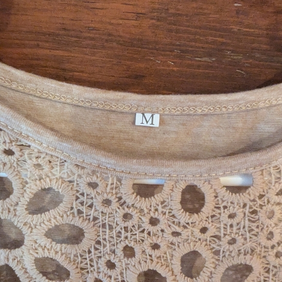 Pink Crochet Blouse with Relaxed Style - Picture 2 of 6